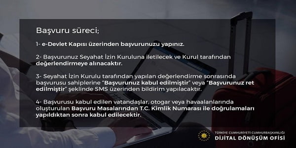 Seyahat İzin Belgesi Başvurusu